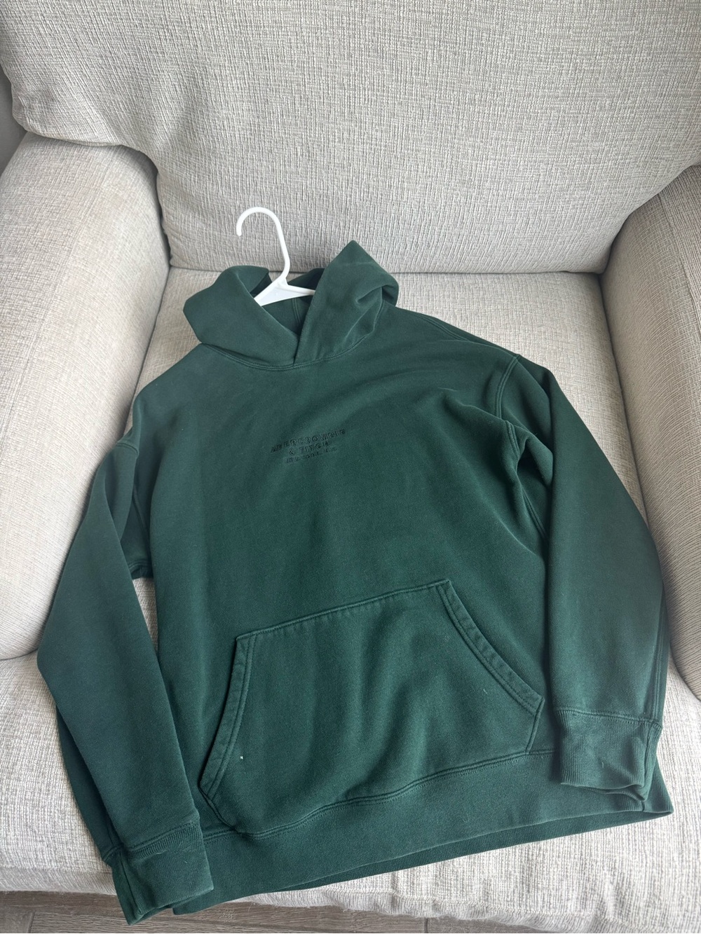 Abercrombie & Fitch Relaxed Hoodie in Green Size Small